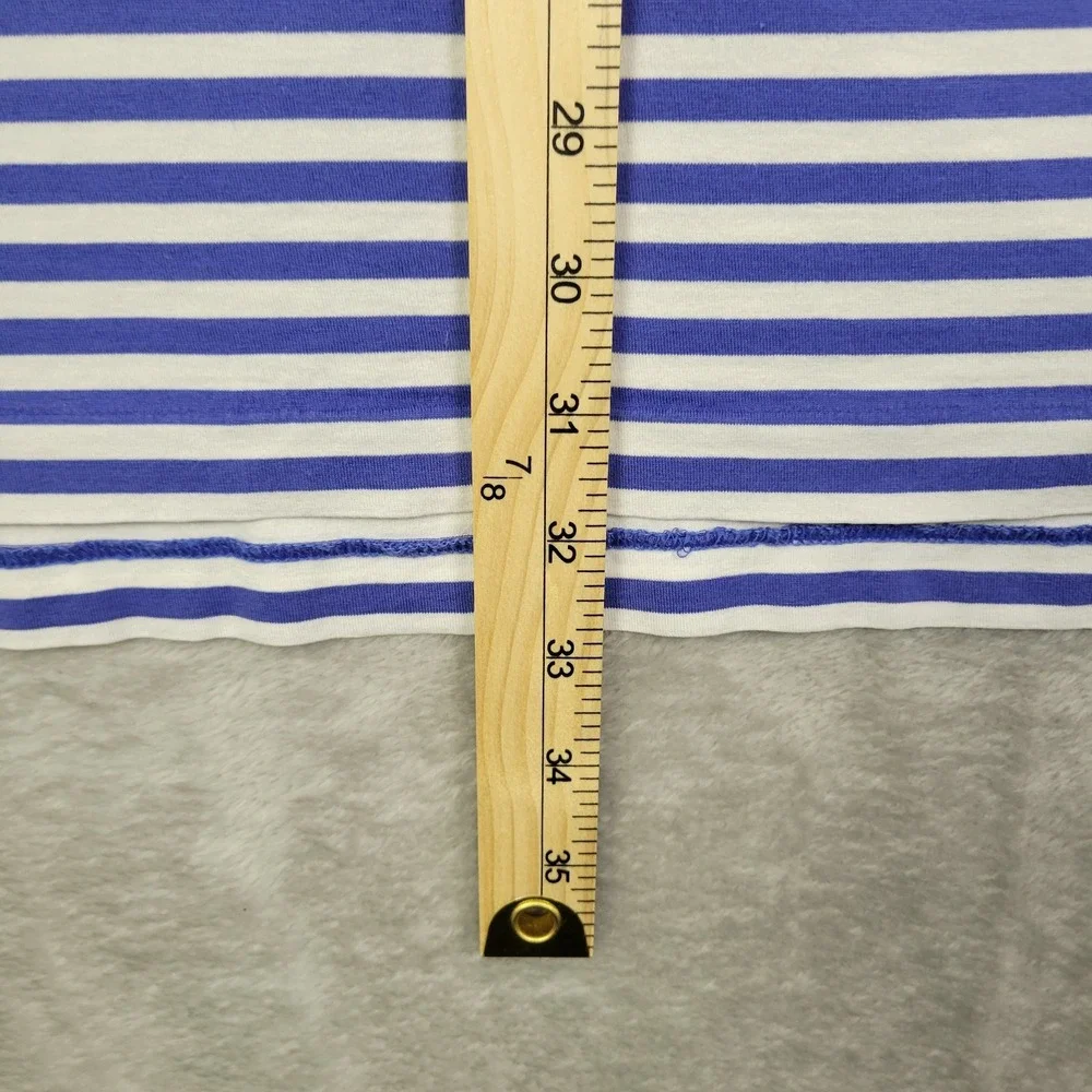 Ralph Lauren Polo Golf Shirt Mens XL Blue White Striped Short Sleeve‎ Casual